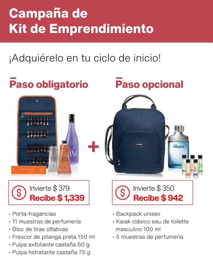 Kit de Inicio y Opcional Natura MX Nueva Edicion
