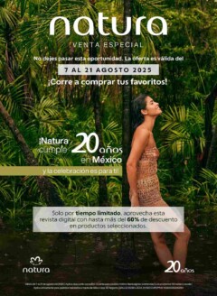 Folleto 20 Años Natura México 2025